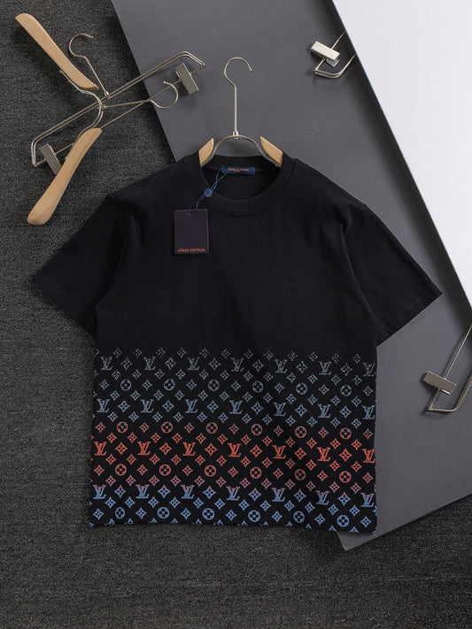 Gradient foam printing t-shirt