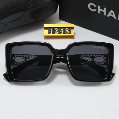 5 colors new full lens iconic logo sunglasses