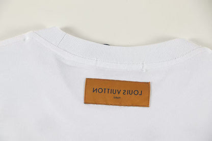 New embroidery splicing t-shirt