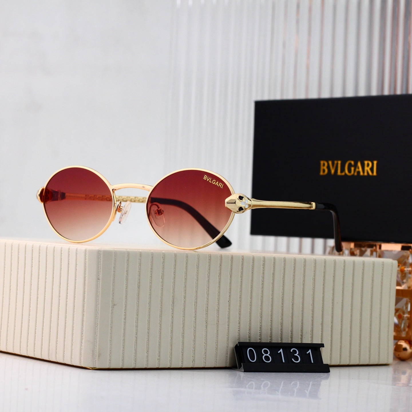 New Full Frame Round Metal Sunglasses