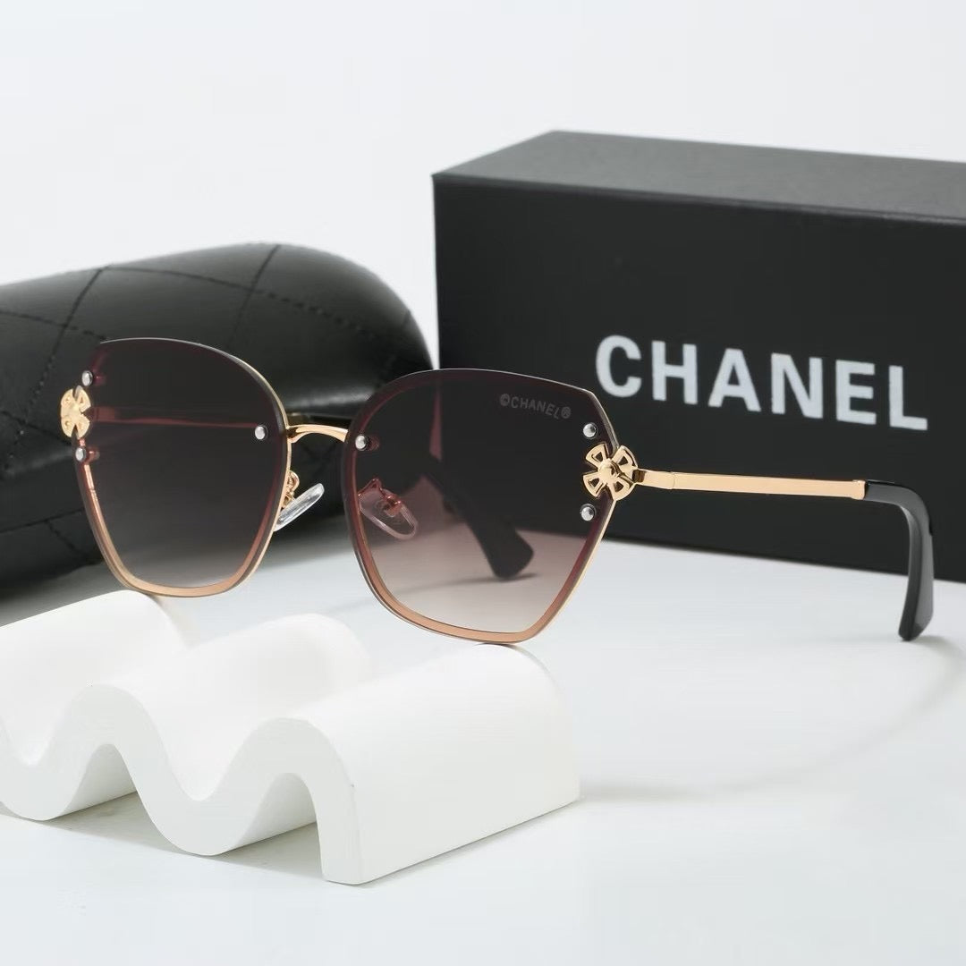 7 colors frameless metal thin lens sunglasses