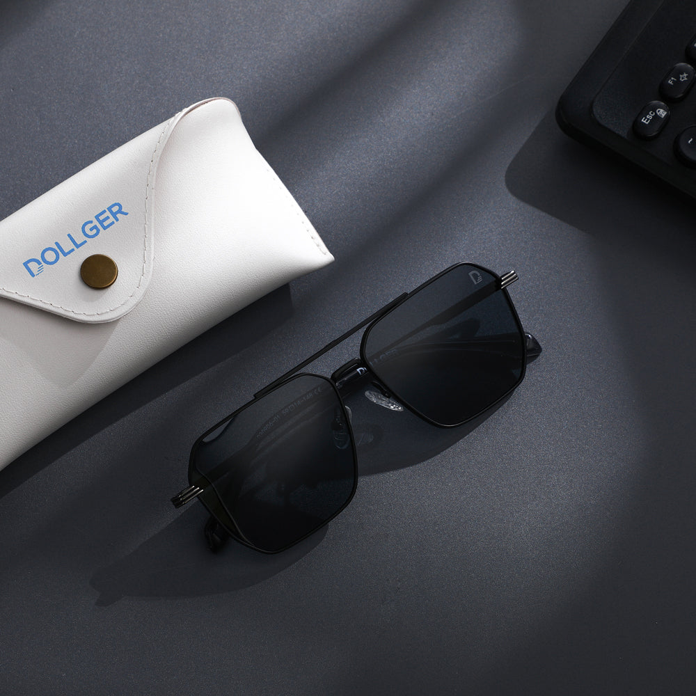 Dollger Retro-Vintage Aviator Tinted Sunglasses