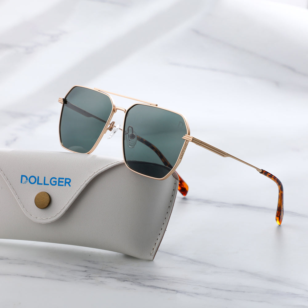 Dollger Retro-Vintage Aviator Tinted Sunglasses