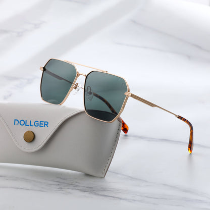 Dollger Retro-Vintage Aviator Tinted Sunglasses