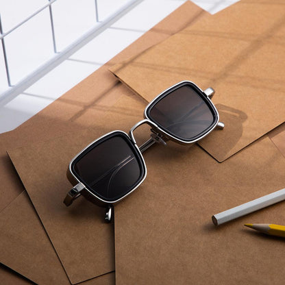 Dollger Metal Square Frame Sunglasses