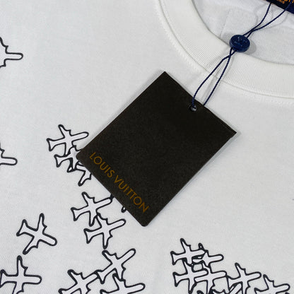 New small plane printing t-shirt