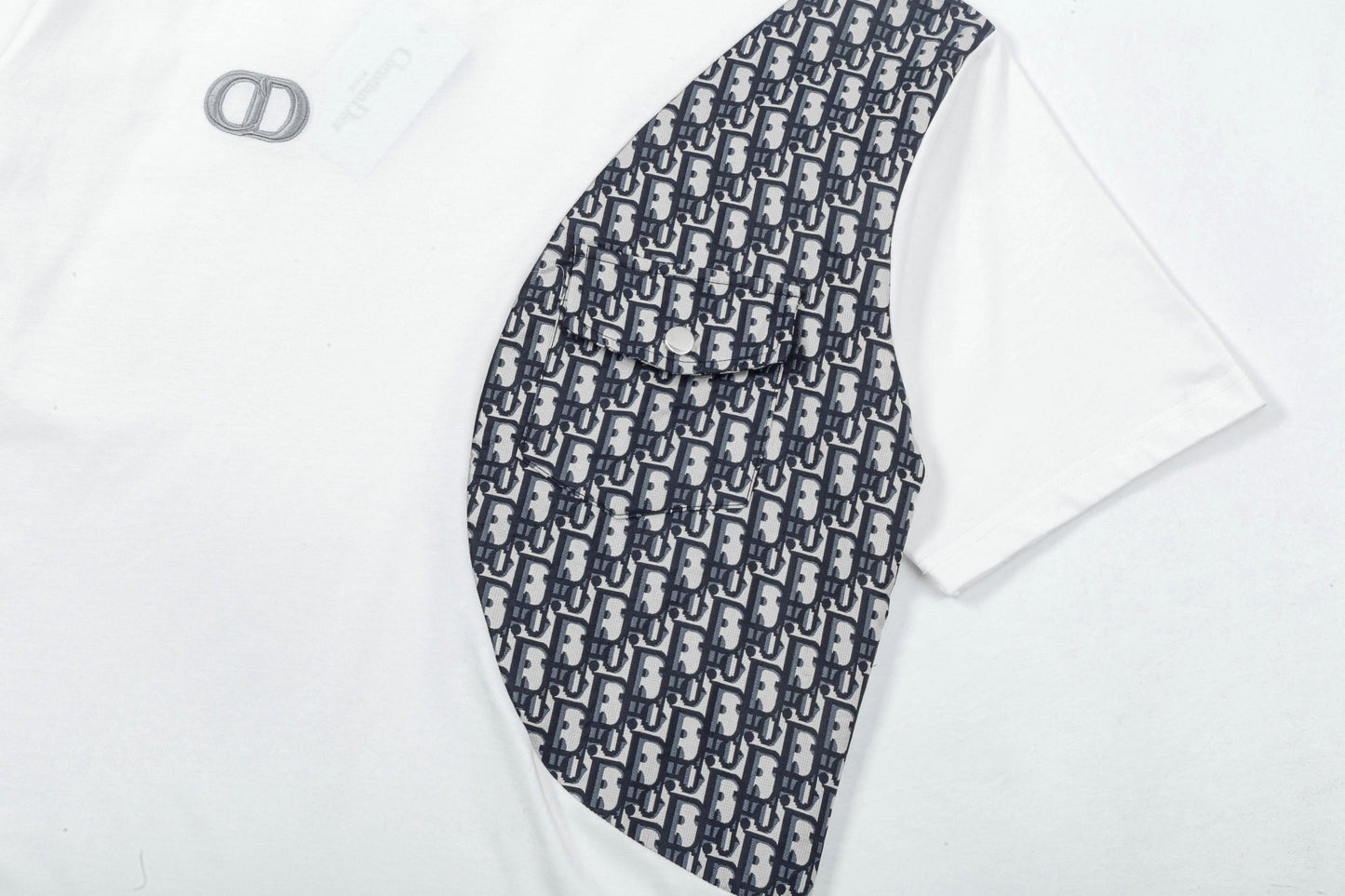 New embroidery splicing t-shirt