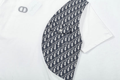 New embroidery splicing t-shirt