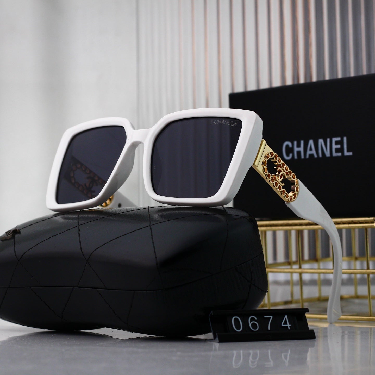 Square full frame new sunglasses 0674