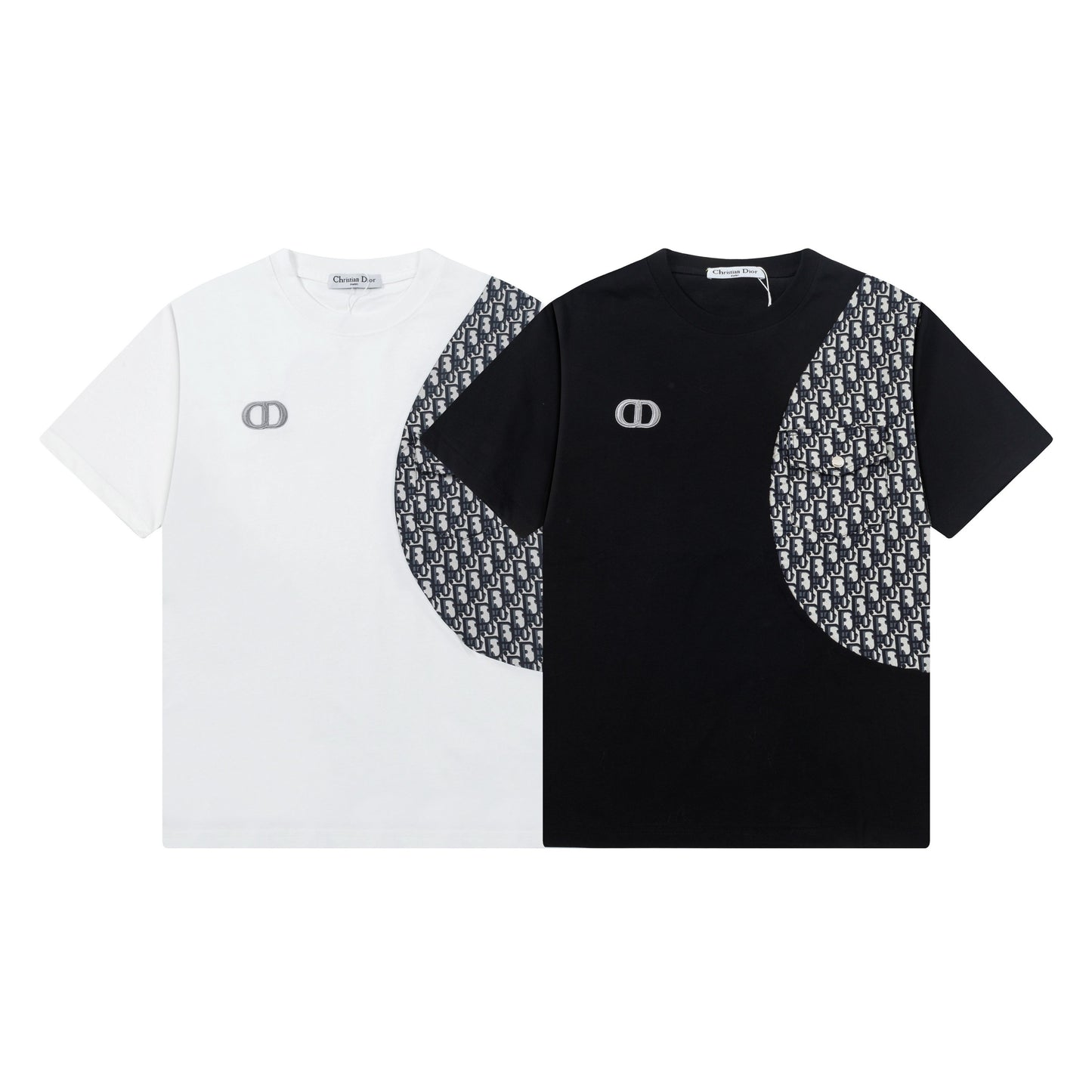 New embroidery splicing t-shirt