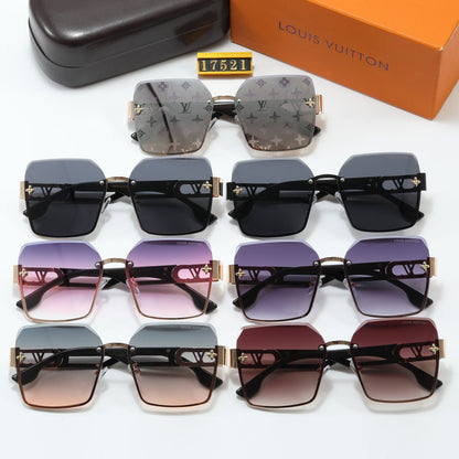 6 Colors Fashion Square Frame Sunglasses 17521