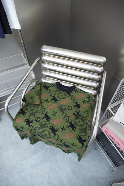 2025ss Camouflage knitted t-shirt