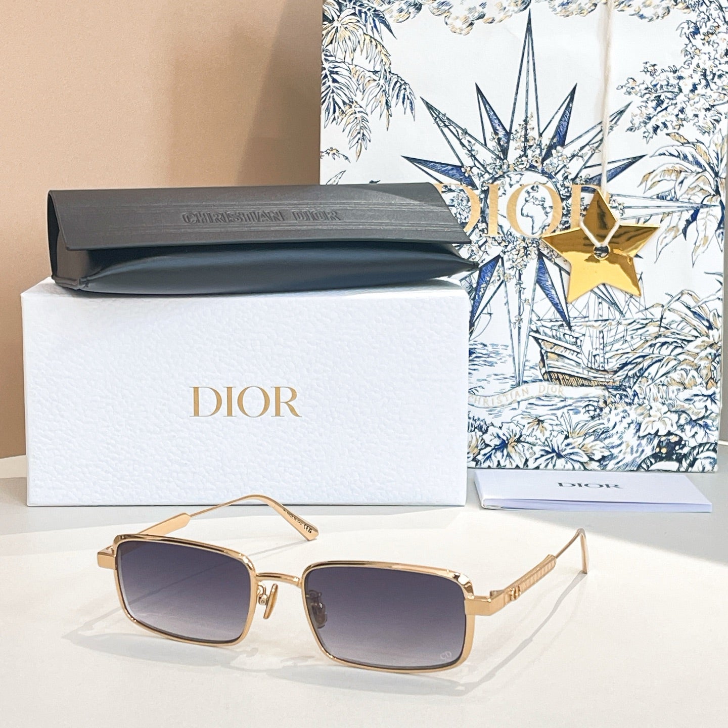 Half frame gradient sunglasses