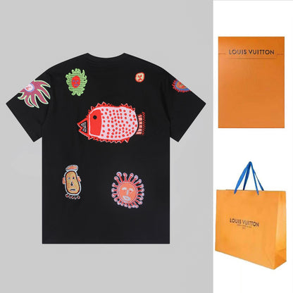 New full-embroidery t-shirt
