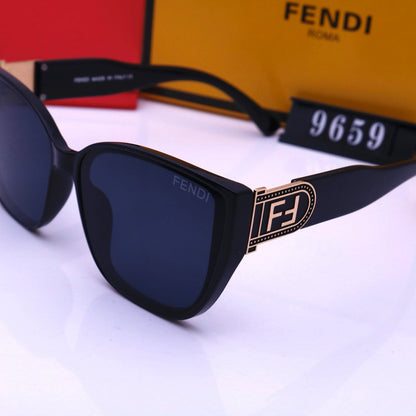 Vintage Large Frame Square F Sunglasses