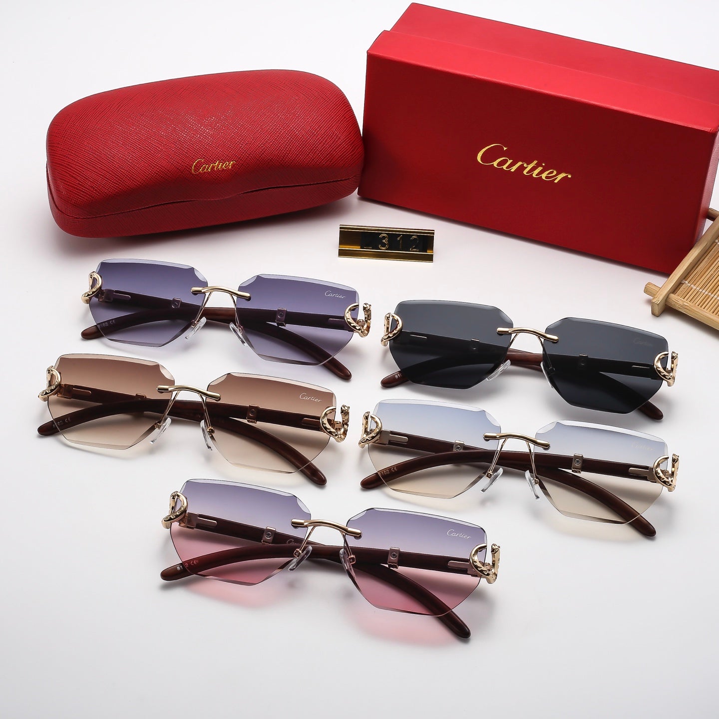 5 colors fashion sunglasses 2312