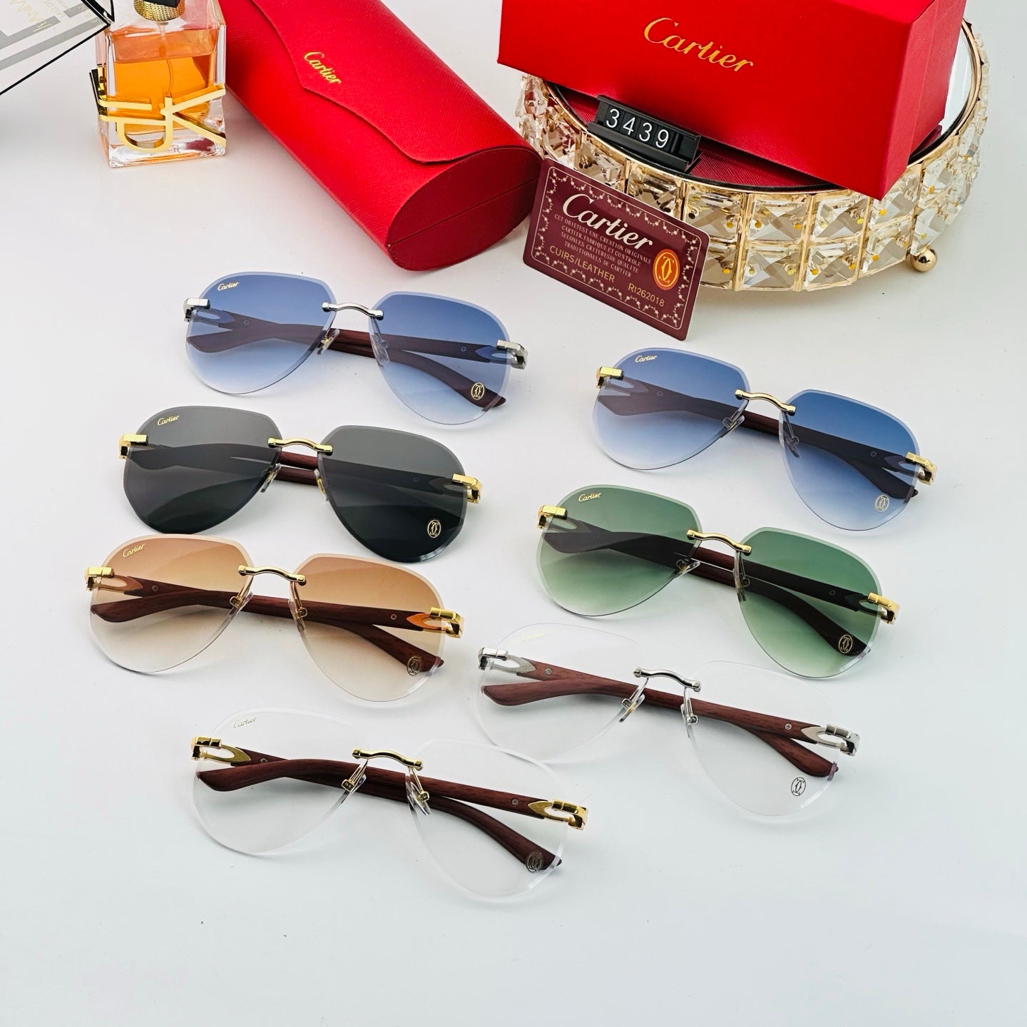 7 colors fashion sunglasses 3439