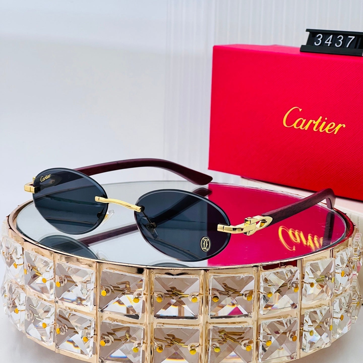 4 colors fashion sunglasses 3437